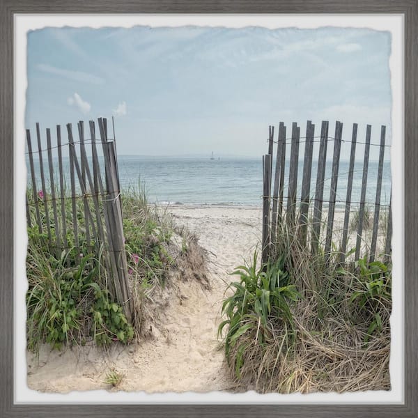 Unbranded "Gateway to the Beach" by Marmont Hill Framed Nature Art Print 18 in. x 18 in.