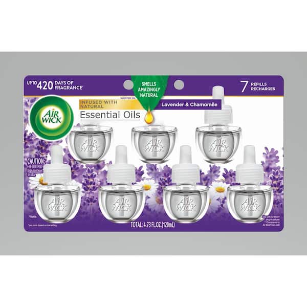 Air Wick Lavender Scented Oil Plug-In Air Freshener Refill (Pack of 7)