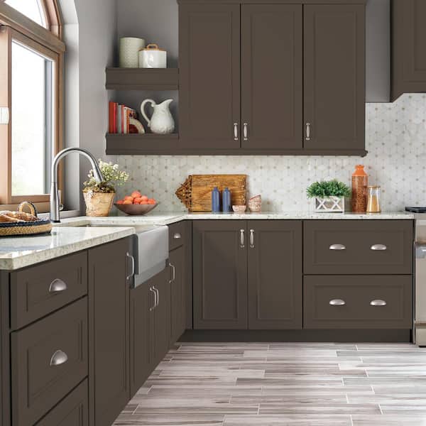 1 gal. #MQ2-39 Rare Wood Satin Enamel Interior/Exterior Cabinet, Door & Trim Paint