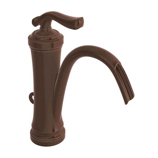 Symmons Winslet Single Hole 1-Handle Mid-Arc Bathroom Faucet in Oil Rubbed Bronze (Valve Not Included)