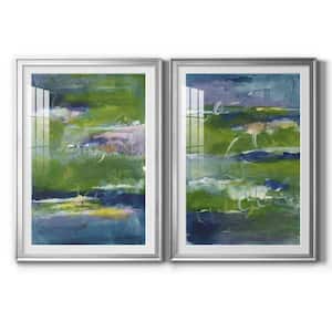 Bales of Color I by Wexford Homes 2-Pieces Framed Abstract Paper Art Print 18.5 in. x 24.5 in.