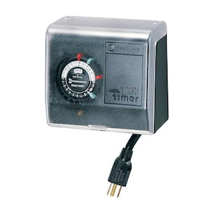 1440 min Outdoor Mechanical Plug-In Timer with Built-In Enclosure