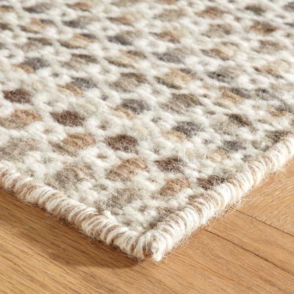 Poppy Handwoven Wool Natural 3 ft. x 5 ft. Indoor Area Rug