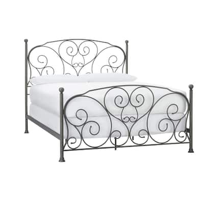 King Metal Beds Bedroom Furniture The Home Depot King Metal Beds Bedroom Furniture, King Size Metal Bed Frame With Headboard