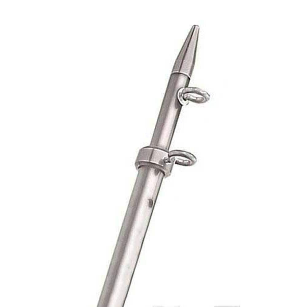 TACO Marine Aluminum Center Rigger Pole - 1-1/8 in. x 8 ft., Silver/Silver  OC-0422VEL8 - The Home Depot