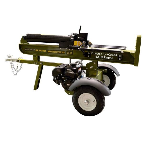 Sportsman 30-Ton 6.5 HP 196 cc Kohler Powered Gas Log Splitter with 4-Way Splitting Wedge