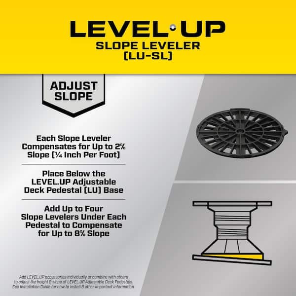 Level.Up Pedestal System Accessory Slope Leveler (12-Pack)