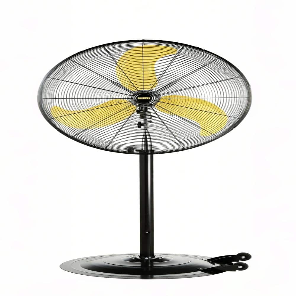 30 in. Yellow Heavy-Duty High Velocity Oscillating Pedestal Fan, Powerful 1/3 HP Motor for Commercial & Industrial Use price history on PriceWatchPro