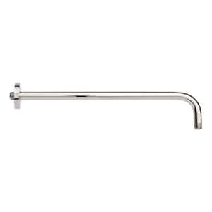 18 in. Wall Mounted Rainfall Shower Arm and Flange Polished Nickel