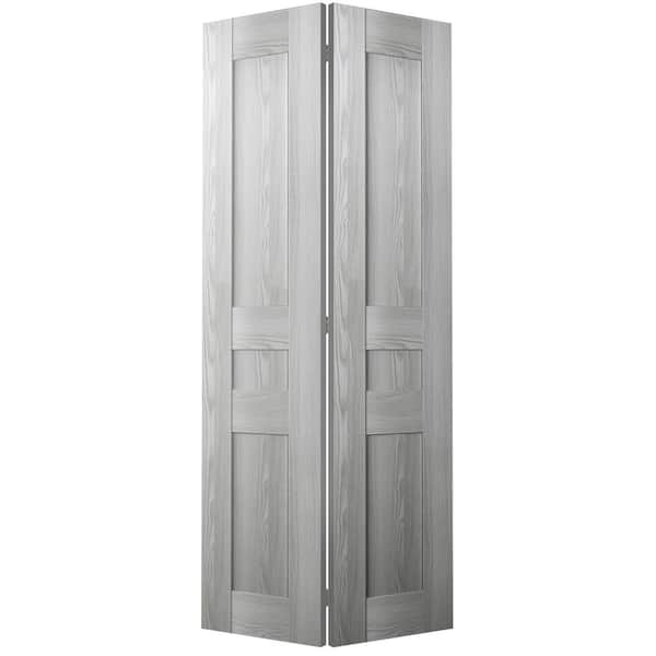 Belldinni Vona 07 2R 36"x 80" Solid Composite Core Ribeira Ash Finished Wood Bi-fold Door with Hardware