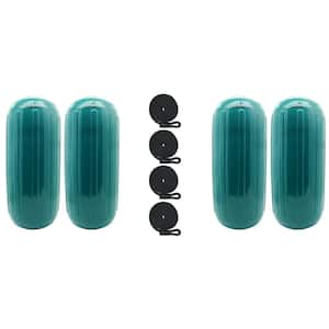 8.5 in. x 20 in. BoatTector HTM Inflatable Fender Value in Teal (4-Pack)