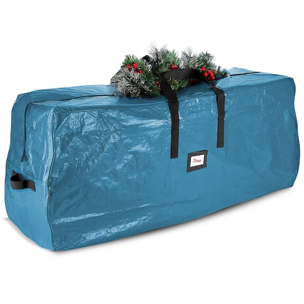 HEARTH & HARBOR Blue Christmas Large Tree Storage Bag 7.5 ft