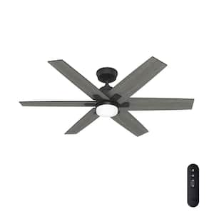 Aeropress 52 in. Integrated LED Indoor Matte Black Ceiling Fan with Remote Included