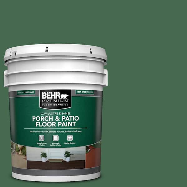 BEHR PREMIUM 5 gal. #M410-7 Perennial Green Low-Lustre Enamel Interior/Exterior Porch and Patio Floor Paint