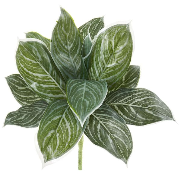 Nearly Natural Indoor 21 Silver Aglaonema Artificial Plant (Set of 6)
