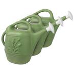 2 Gal. (3-Count) Plants and Garden Plastic Watering Can in Sage Green