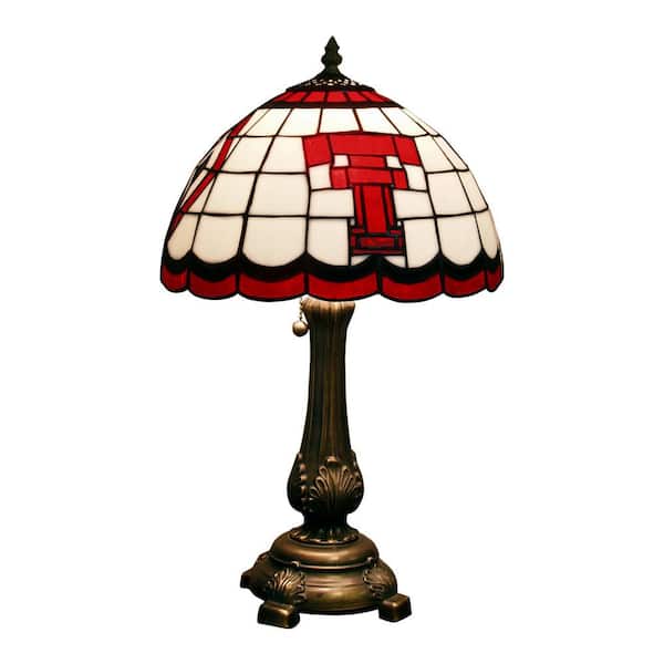 The Memory Company 19.5 in. Antique Bronze - Tiffany Table Lamp-Texas Tech