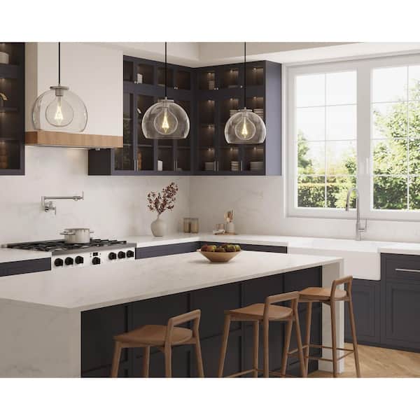 YAWWALK Single Handle 19.8 in. H Pull down Sprayer Kitchen Faucet