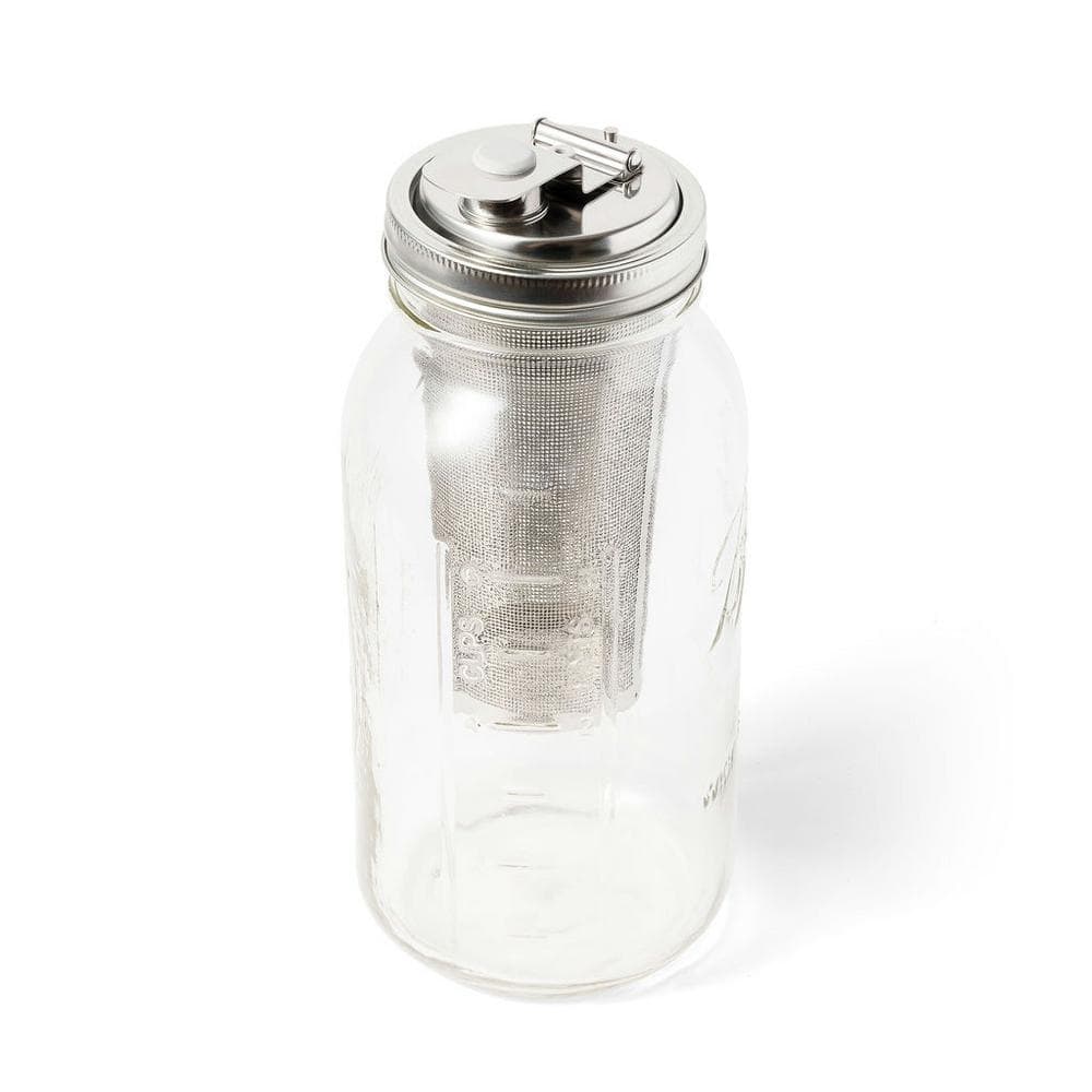 Stainless Steel Cold Brew Coffee and Tea Infuser Lid for Wide Mouth Mason Jars
