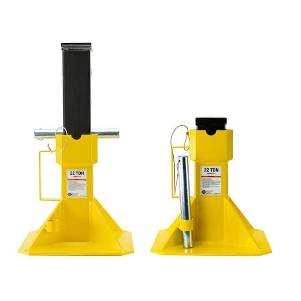 ESCO 22-Ton Heavy-Duty Jack Stands with Locking Support Pin, 1