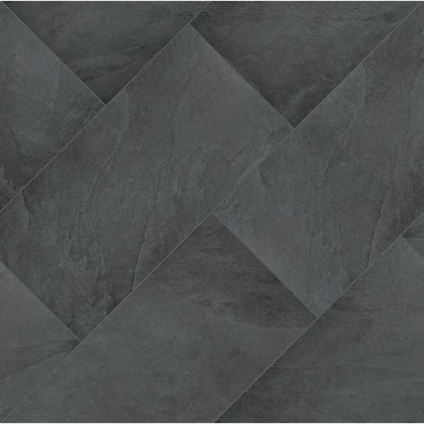 MSI Midnight Montage 2 cm. x 24 in. x 48 in. Matte Porcelain Stone Look Paver Tile 56 sq. ft. / pallet)