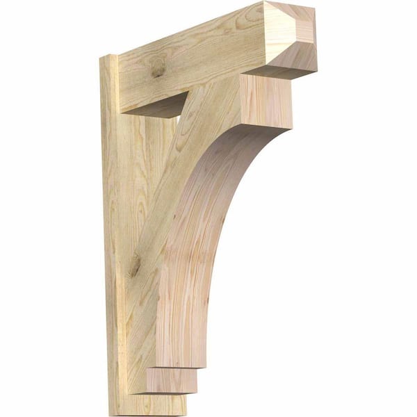 Ekena Millwork 8 in. x 36 in. x 28 in. Imperial Craftsman Rough Sawn Douglas Fir Outlooker