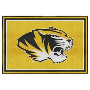 Missouri Tigers Yellow 5ft. x 8 ft. Plush Area Rug