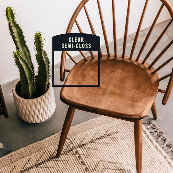 11 oz. Clear Semi-Gloss Oil-Based Interior Polyurethane Spray Paint (6-Pack)