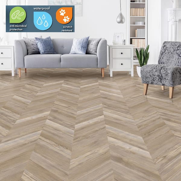 Waterproof Wood-Pattern Luxury Vinyl Flooring for House Decorations