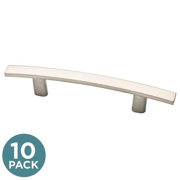 Franklin Brass Subtle Arch 3 in. (76 mm) Satin Nickel Cabinet Drawer Bar Pull (10-Pack)