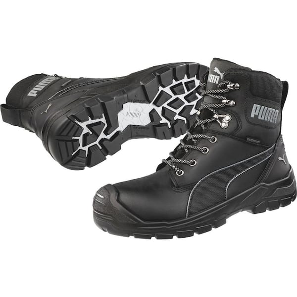 Puma Scuff Caps Evo Women’s Conquest CTX 7 in. High Safety Work Boots - Composite Toe - Black Size 7.5(M)