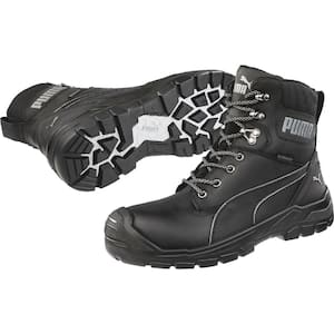 Scuff Caps Evo Men’s Conquest CTX 7 in. High Safety Work Boots - Composite Toe - Black Size 10(M)