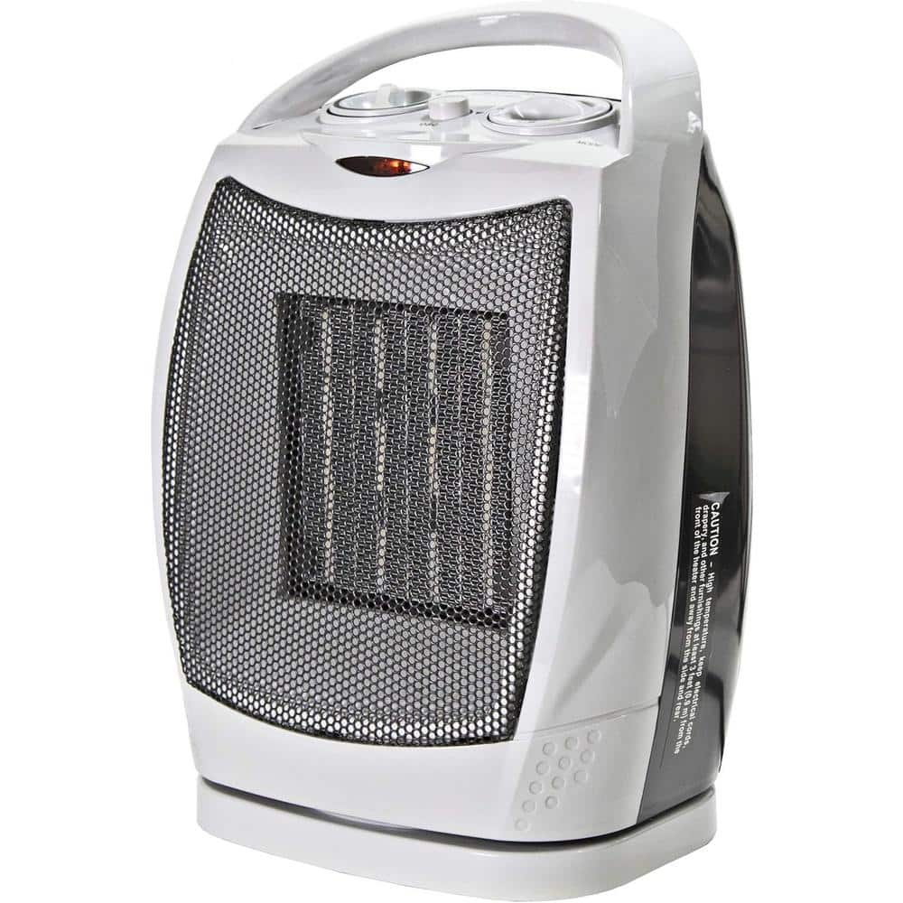 1500 W Portable Electric Indoor Space Heater with Adjustable Thermostat and