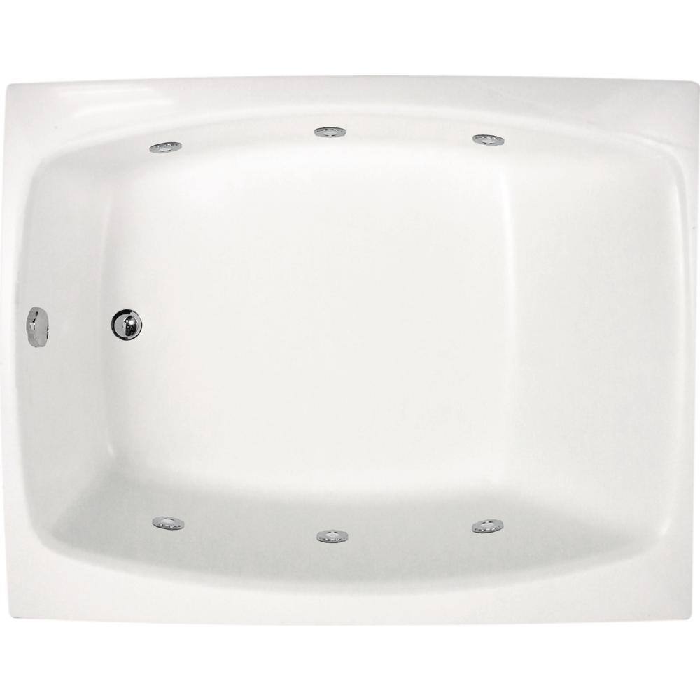 Sapphire 41 in. x 28 in. Ston-Resin Rectangular Drop-in Whirlpool Bathtub with Reversible Drain in White price history on PriceWatchPro