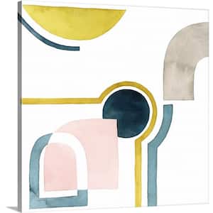 "Shapely Minimum I" by Grace Popp 1-Piece Museum Grade Giclee Unframed Abstract Art Print 20 in. x 20 in.