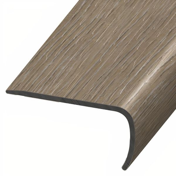 ASPEN FLOORING Ortega 1 in. Thick x 2 in. Width x 94 in. Length Rigid Core Stair Nosing Vinyl Molding