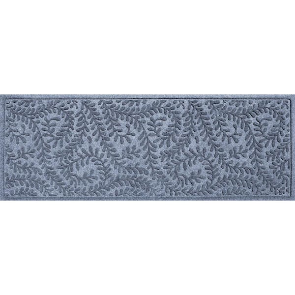 Bungalow Flooring Waterhog Boxwood Bluestone 30 in. x 97 in PET Polyester Indoor Outdoor Runner Doormat