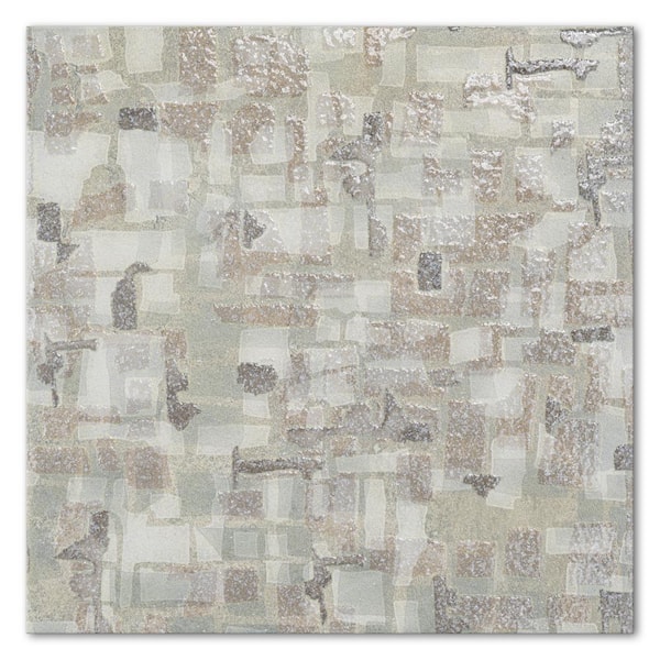 MOLOVO Charlotte Spring Silver Square 8.03 in. x 8.03 in. Textured