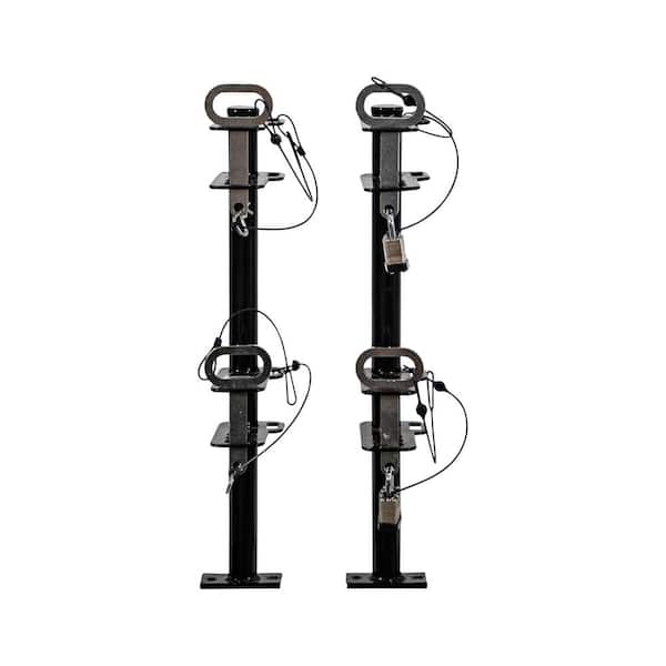 Buyers Products Company Lockable Trimmer Rack, 2 Place with Padlocks
