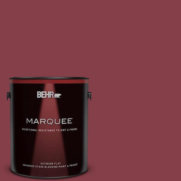 BEHR MARQUEE 1 gal. #S-H-120 Antique Ruby Flat Exterior Paint & Primer