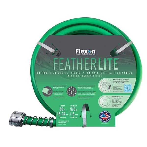 Flexon Featherlite 5/8 in. Dia x 50 ft. Ultra-Flexible Garden Hose