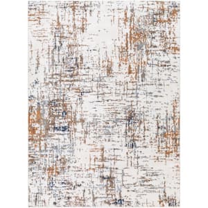 Osaka Brown/White Abstract 2 ft. x 3 ft. Indoor Area Rug