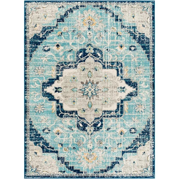Artistic Weavers Redondo Beach Dark Green Traditional 9 ft. x 12 ft. Indoor/Outdoor Area Rug