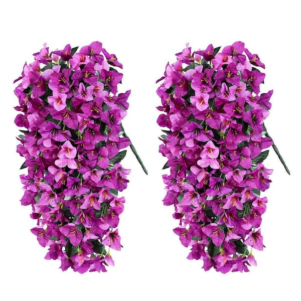 21.6 in. Multi-Colored Fuchsia Artificial Flowers Faux