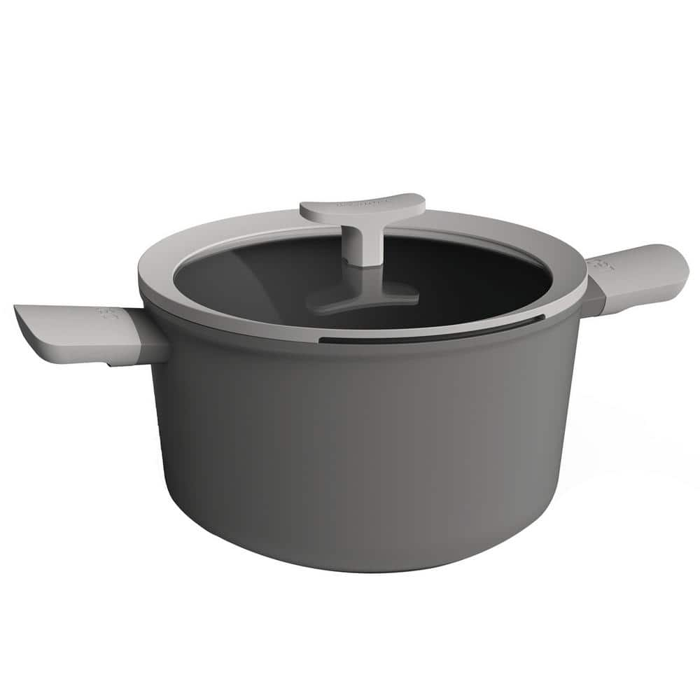 BergHOFF Graphite Enamel Cast Iron Covered Stockpot 10.25, 6qt.