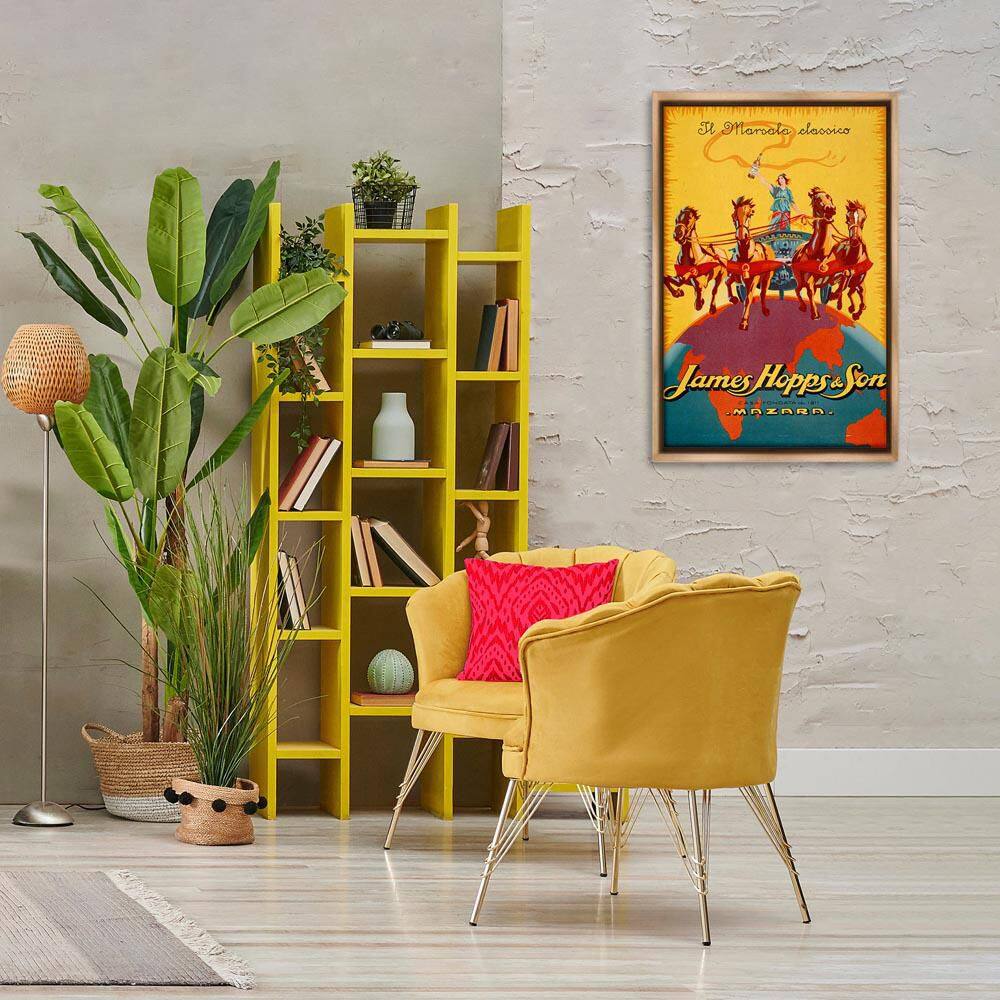 Antique Drink Bottle Advertisement by Marcus Jules Brown Floater Frame Typography Graphic Art Print 31 in. x 21 in. price history on PriceWatchPro