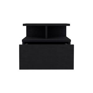 Versatile Functionality Modern Black 15.7 in. Pine Decorative Rectangle ...