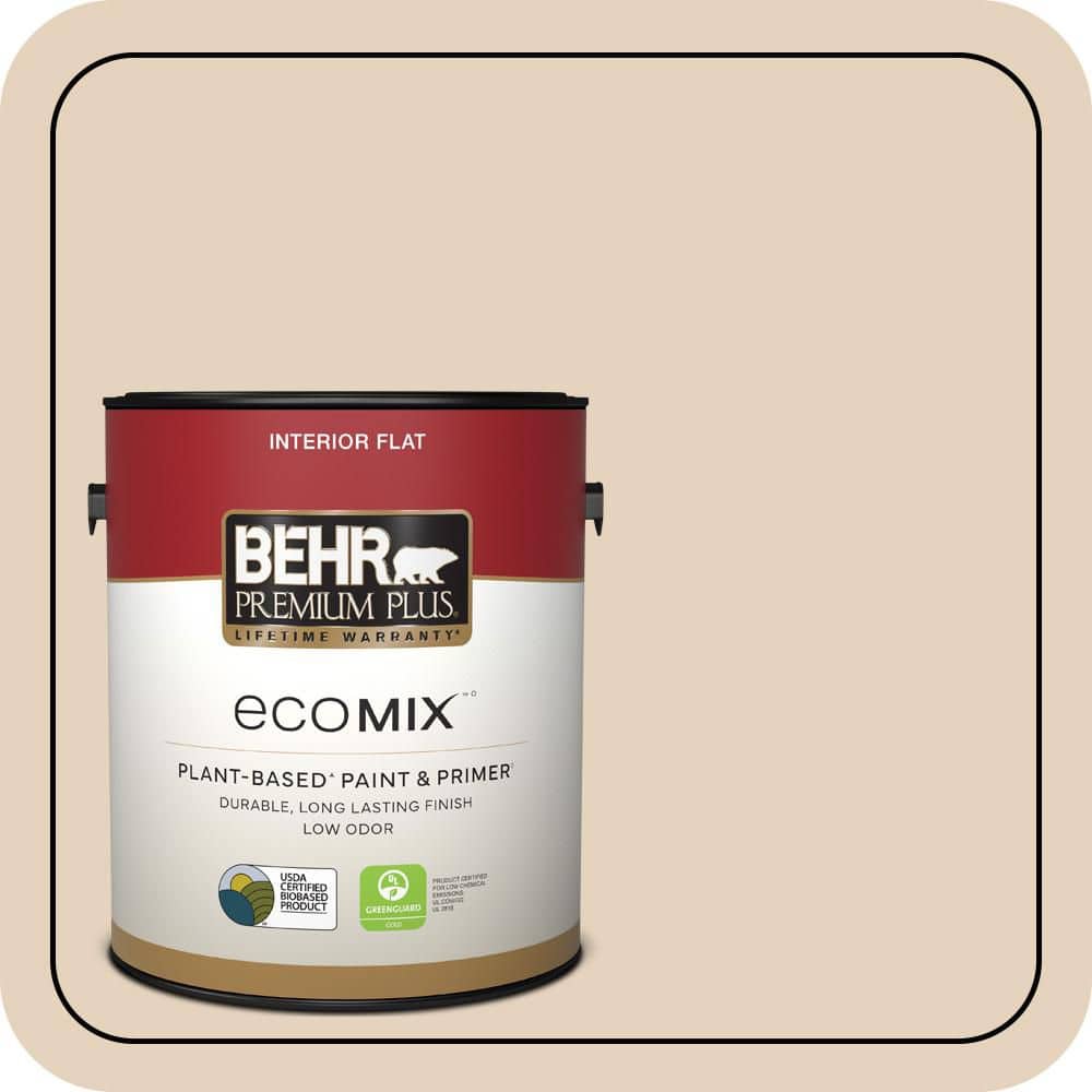 1 gal. #ICC-21 Baked Scone Flat EcoMix Plant-Based Interior Paint & Primer price history on PriceWatchPro