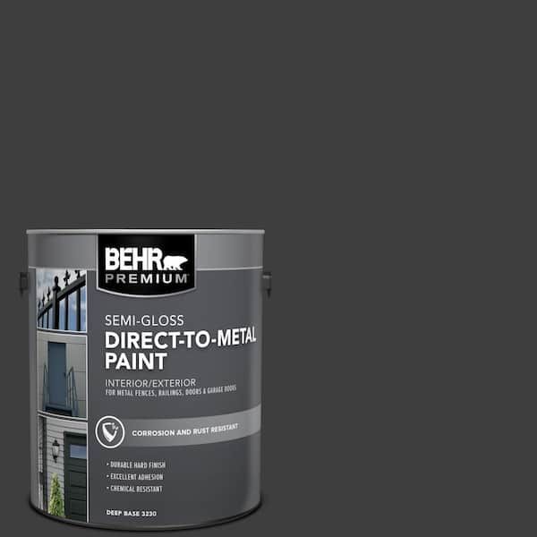 1 gal. #N520-7 Carbon Semi-Gloss Direct to Metal Interior/Exterior Paint
