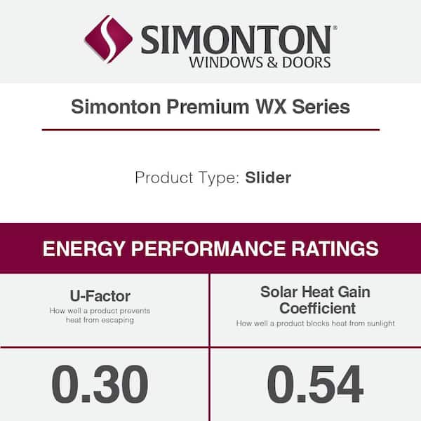 Premium WX 35.5 in. W x 23.5 in H XO Left-Handed Black Ext Vinyl, ProSolar Sun Low E Argon Glass, Slider Window